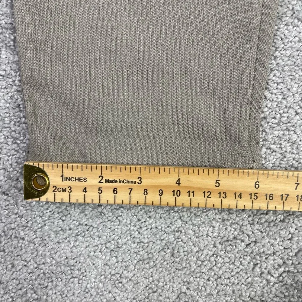 Zara Pants Unisex Kids 9 Gray Knit Slim Leg Pleated Elastic Waist Lightweight